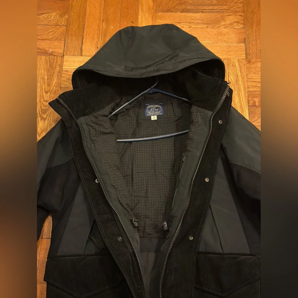 Men’s coat BLACK/BLACK - Picture 2 of 2